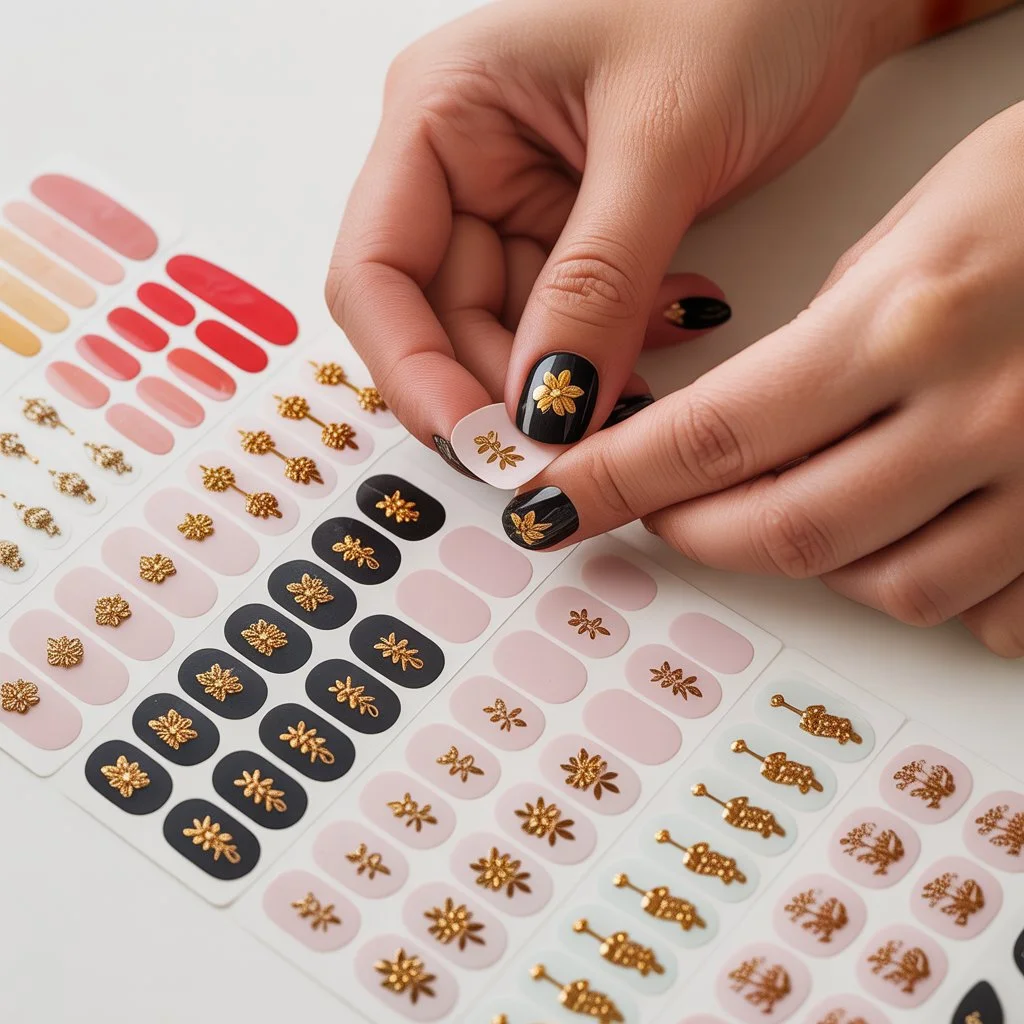 gel nail art stickers