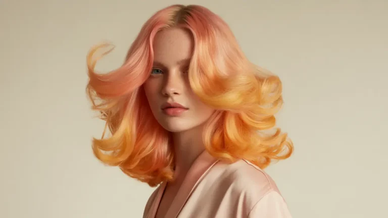 Home peach color hair a fashion trend