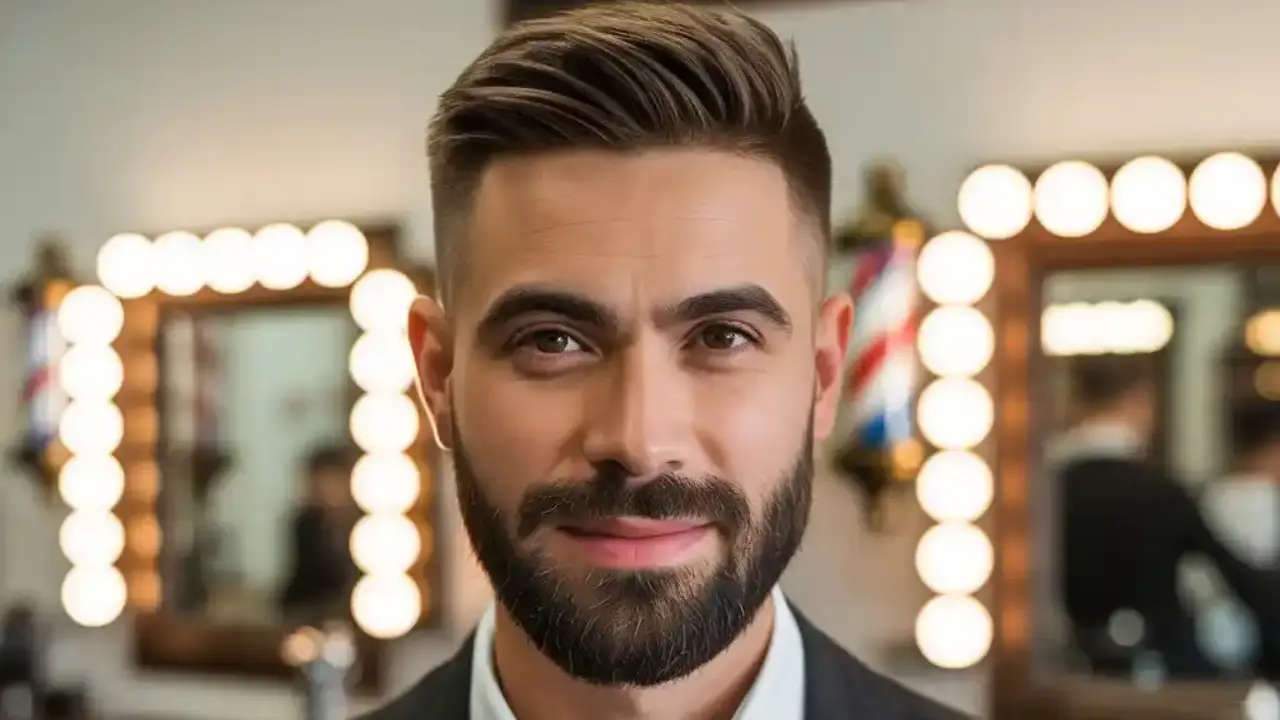 ideal beard and haircut